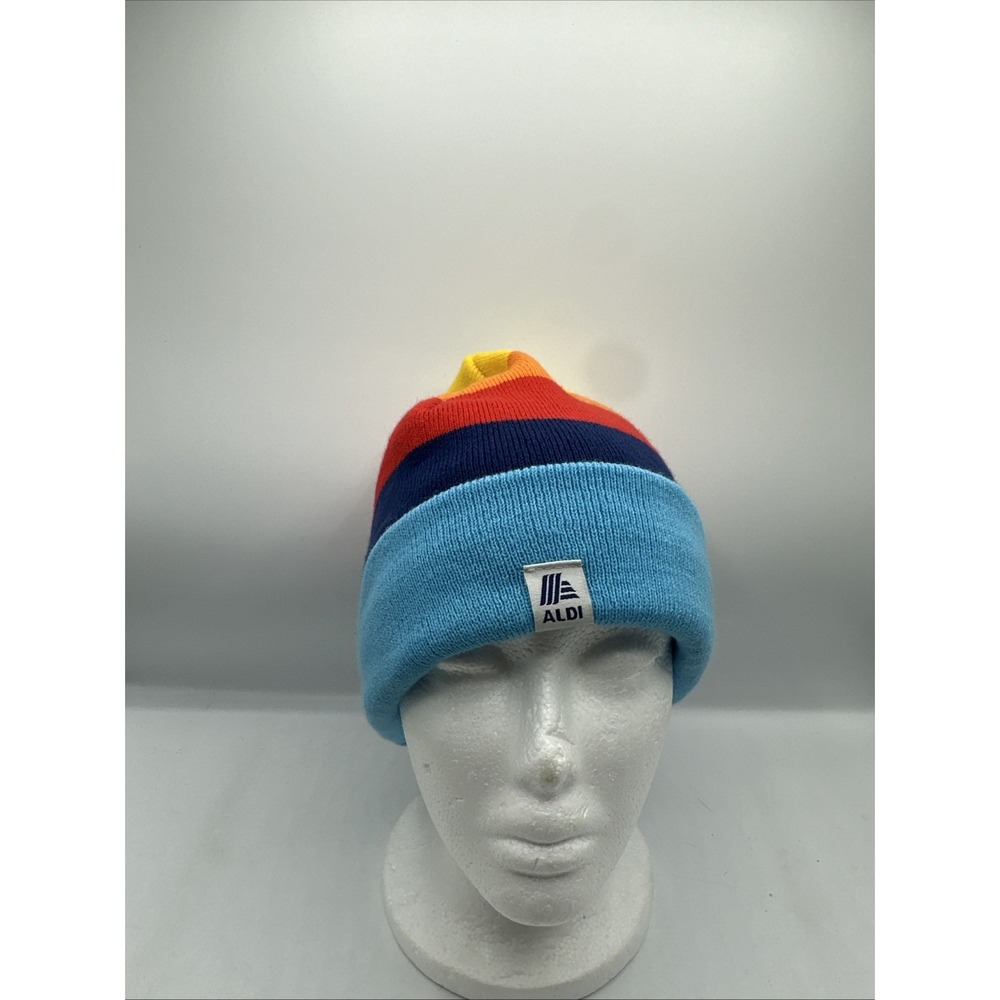 Aldi Gear 2023 Beanie Stocking Cap Winter Hat with Iconic Colors One Size